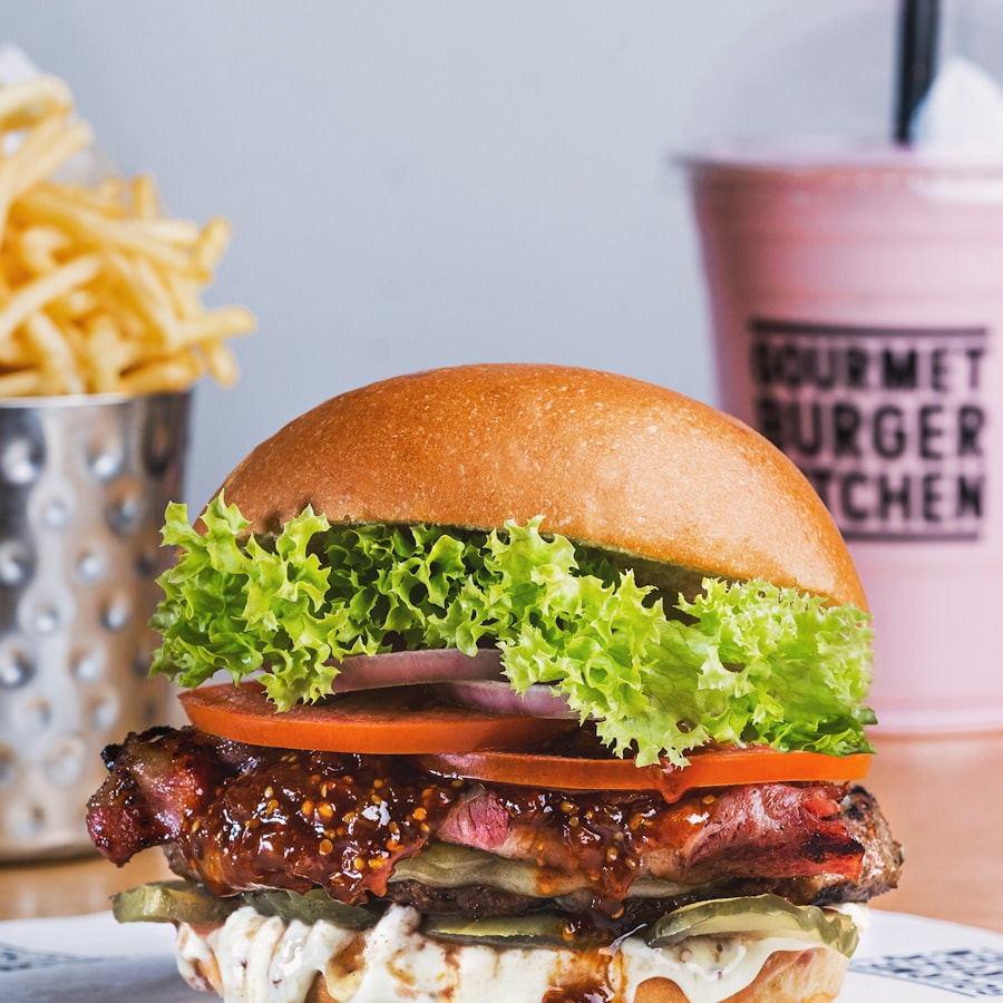 Stadium burger and craft beer
